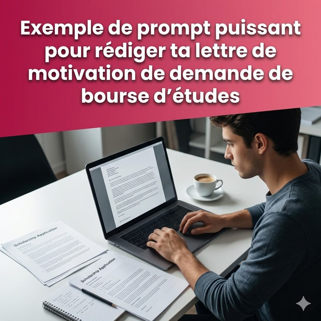 Prompt pour une de lettre motivation pour une bourse études