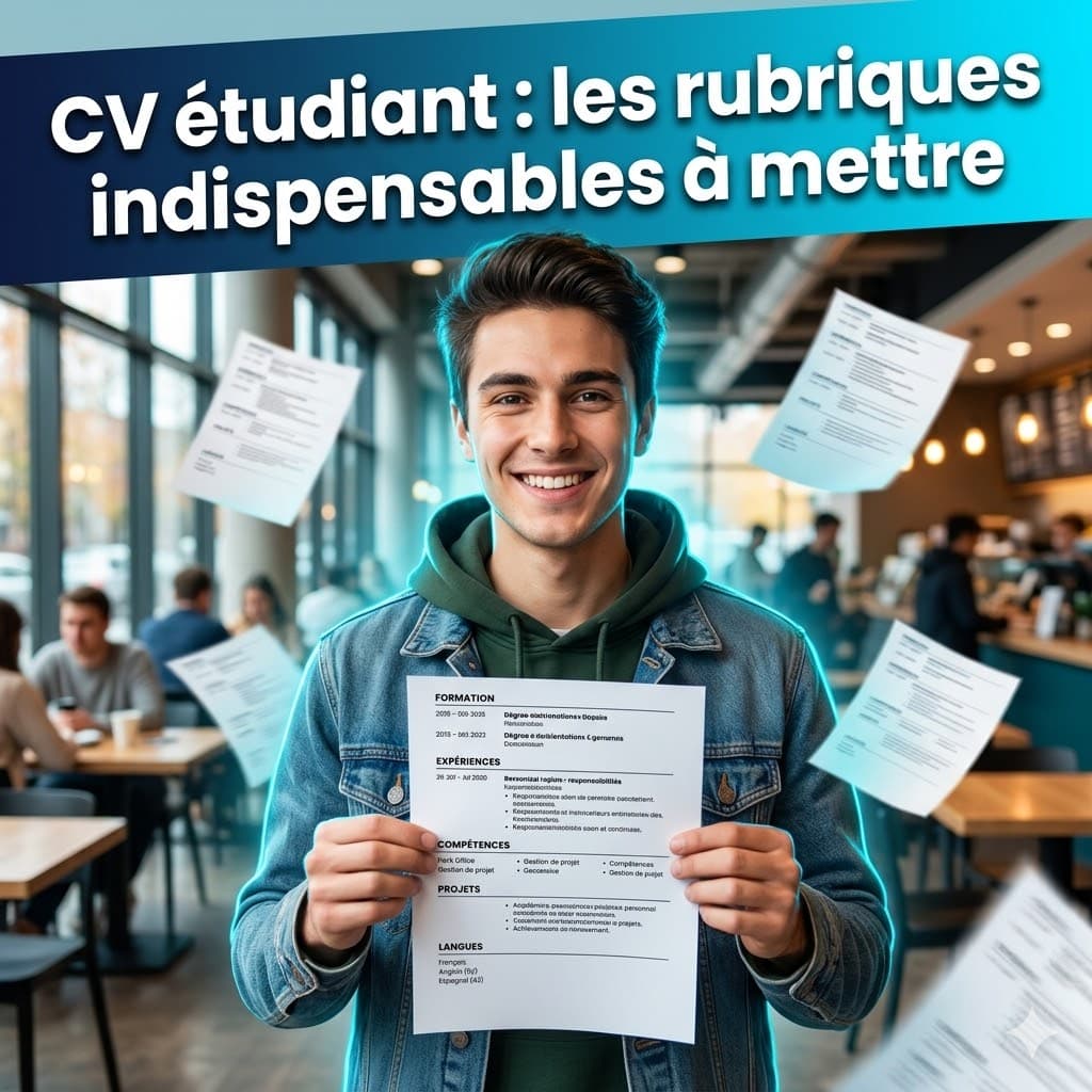 CV étudiant : les rubriques indispensables à mettre
