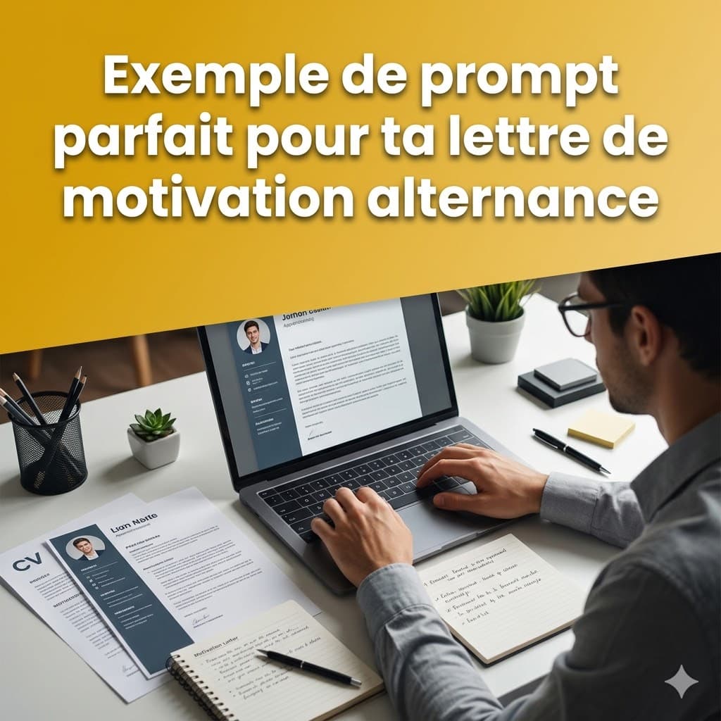 ¨Prompt pour ta lettre de motivation alternance
