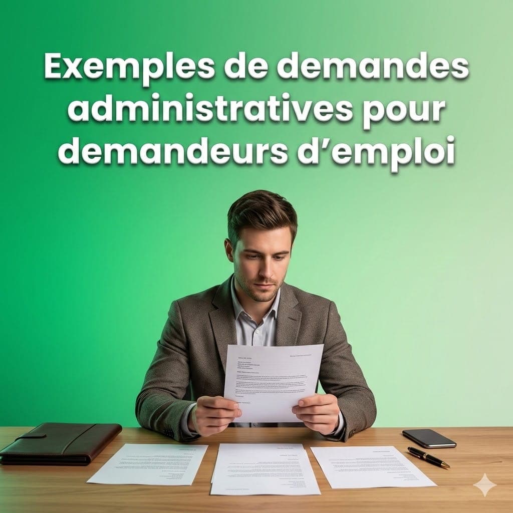 Exemples de Demande Administrative pour demandeurs d'emploi à télécharger | Modèles Word Gratuits