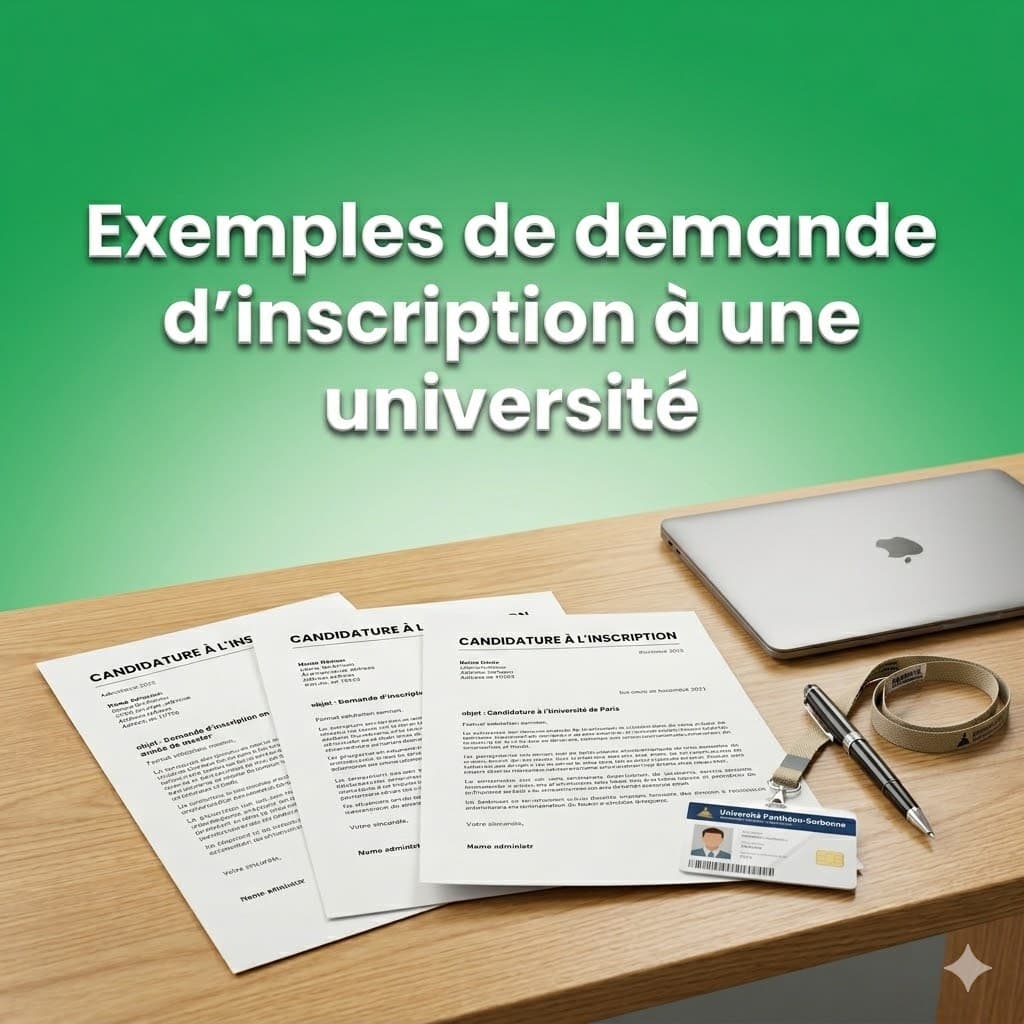 Demande d'inscription à une université